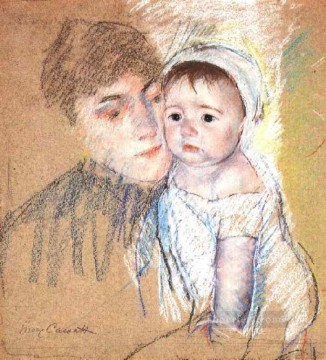 Baby Bill en Cap and Shift madres hijos Mary Cassatt Pinturas al óleo